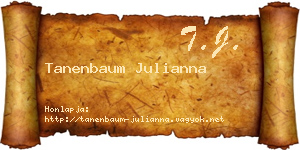 Tanenbaum Julianna névjegykártya